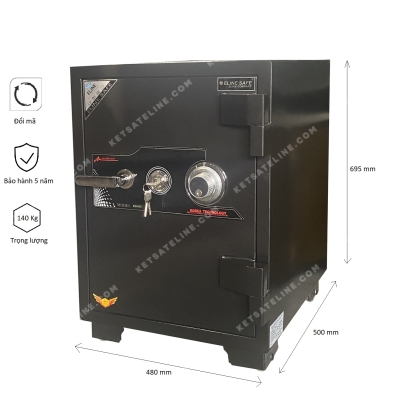 KÉT SẮT CHỐNG CHÁY ELINE KHÓA CƠ ENS-69C