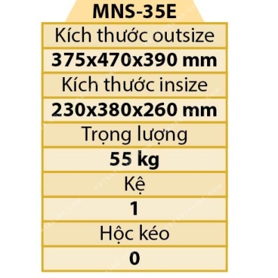 KÉT SẮT MONEY KHÓA ĐIỆN TỬ MNS-35E