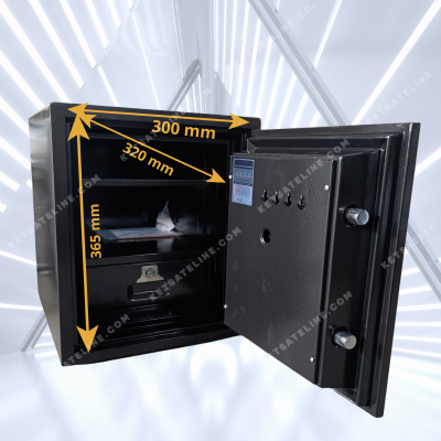 Két sắt chống cháy Hoshang HS-52E (khóa điện tử) - Màu đen