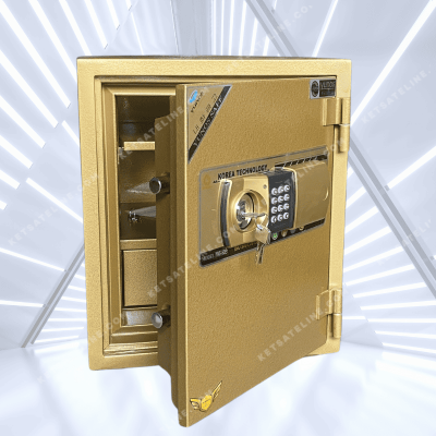 Két sắt chống cháy Yunos YNS-52E (khóa điện tử) màu vàng