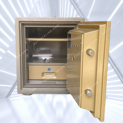 Két sắt chống cháy Eline EN-52E (khóa điện tử tròn led) - bản lề dày