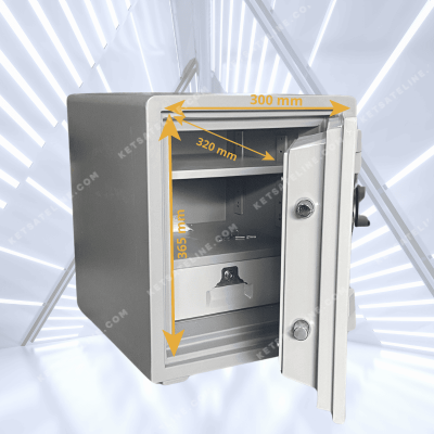 Két sắt Hoshang HS-52E (khóa điện tử tròn led, bản lề dày)