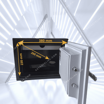 Két sắt chống cháy YUNOS YNS-35F (khóa vân tay) có tay nắm