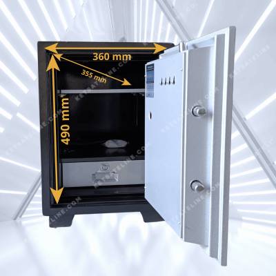 Két sắt chống cháy YUNOS YNS - 69F (KHÓA VÂN TAY) có tay cầm