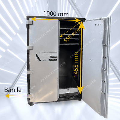 Két sắt chống cháy MONEY MNS-170DC  ( KHÓA CƠ)