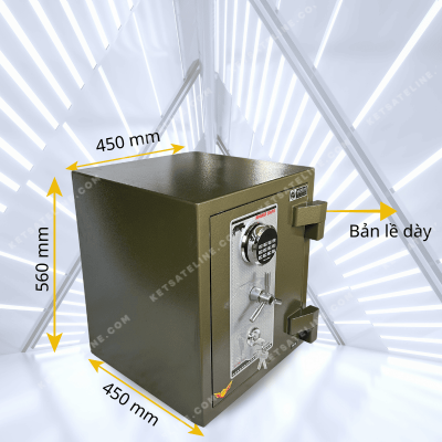 Két sắt chịu lực YUNOS MNX-56E điện tử tròn-led