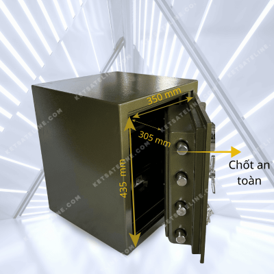 Két sắt chịu lực YUNOS MNX-56E điện tử tròn-led