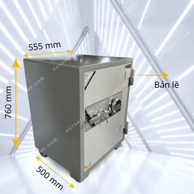 Két sắt chống cháy YUNOS YNS-76E  ( KHÓA ĐIỆN TỬ LED TRÒN)